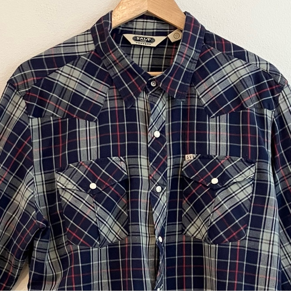 Long Sleeve Snap Down Shirt with Western Yoke